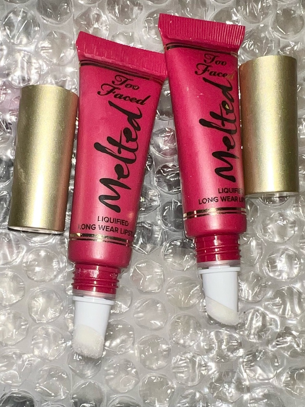 Too Faced Melted Berry Lip Gloss - Vibrant Pink x2